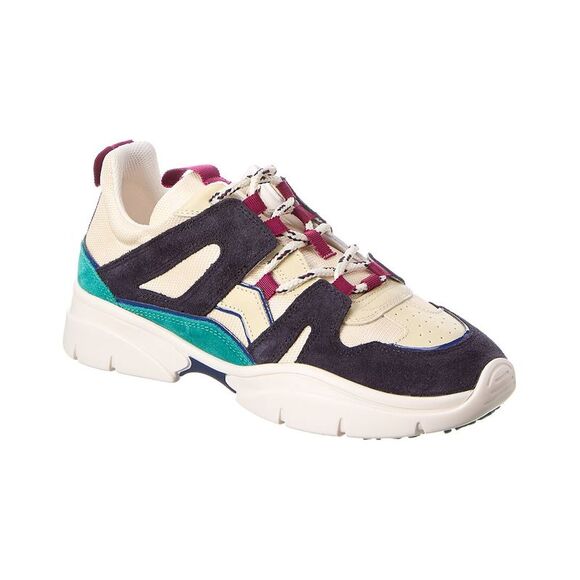 Isabel Marant Kindsay Story Suede Sneaker, Blue - Picture 1 of 5